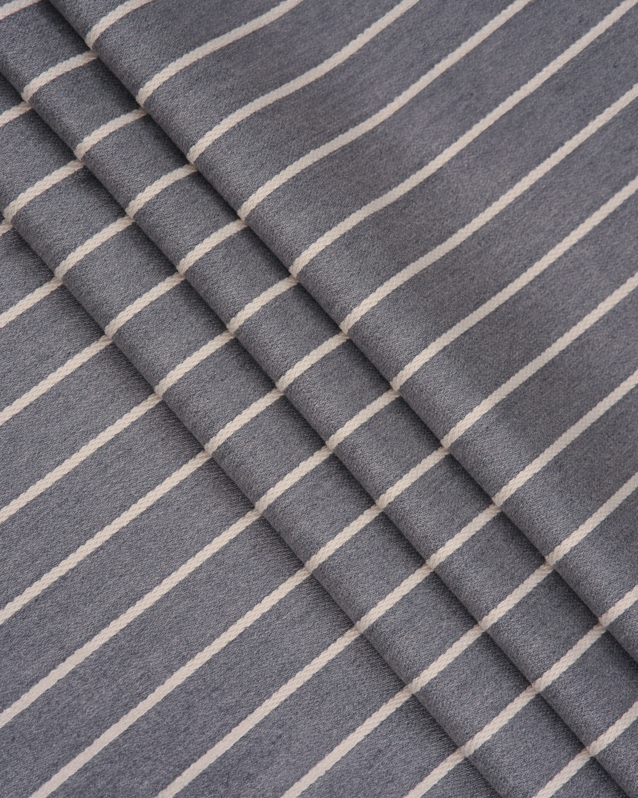 French Stripes - Ash Gray  Custom Curtains