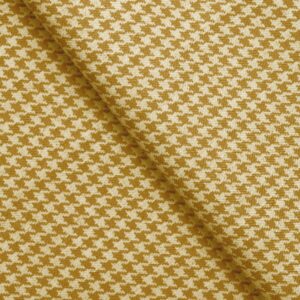 Classic Houndstooth - Mustard Ripple Fold Drapes