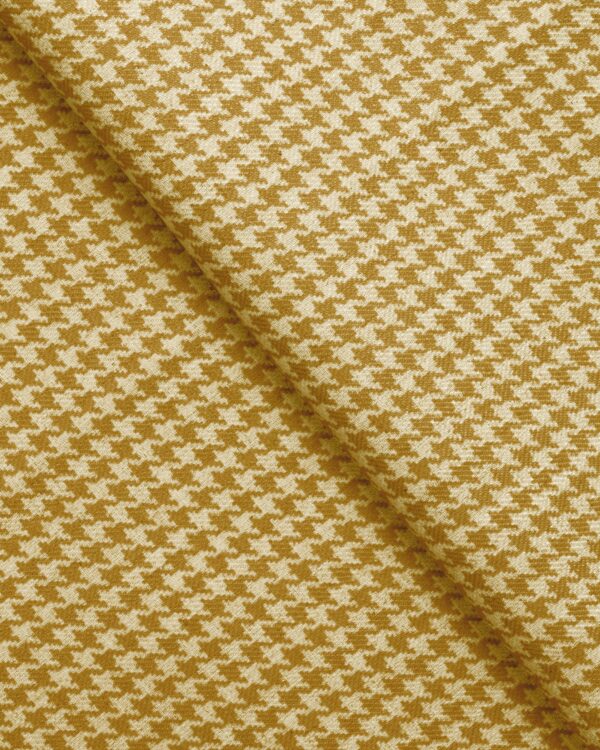 Classic Houndstooth - Mustard Custom Curtains