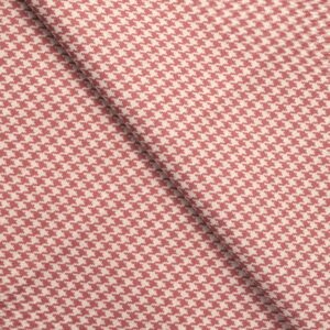 Classic Houndstooth - Rose Ripple Fold Drapes