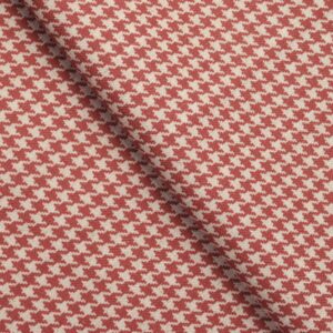 Classic Houndstooth - Tuscan Red Ripple Fold Drapes