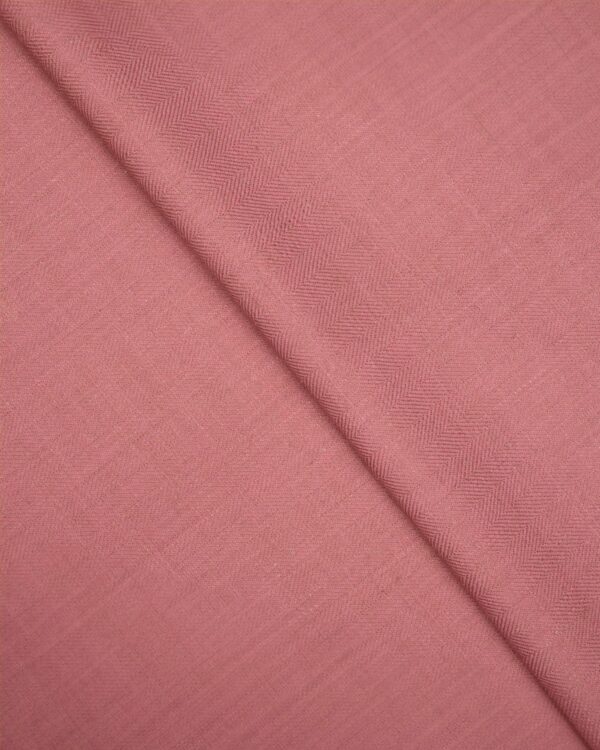 Herringbone Plains - Rose Pink Roman Shades - Image 2