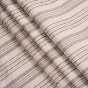 French Stripes - Smoke Custom Curtains
