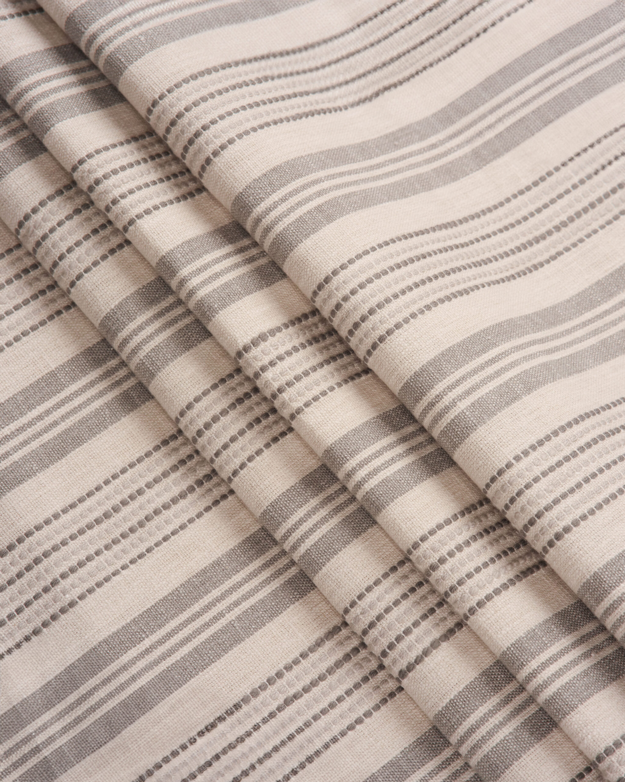 French Stripes - Smoke Custom Curtains