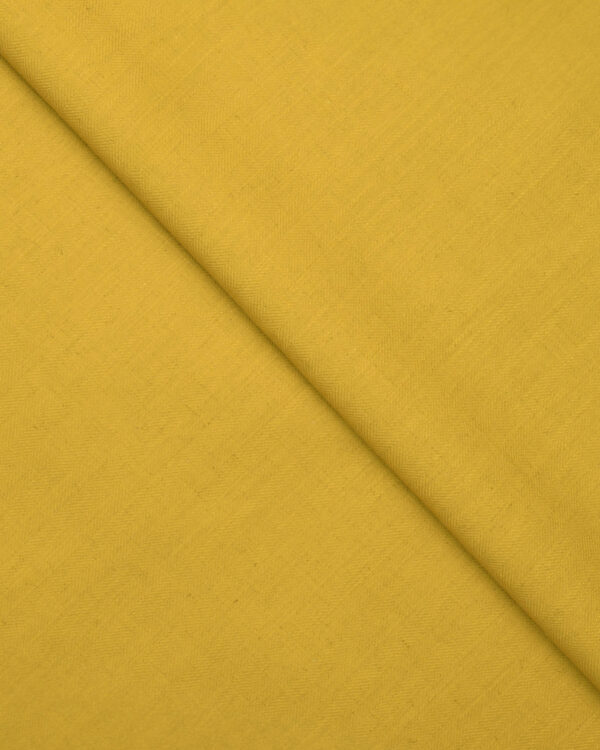Herringbone Plains - Mineral Yellow Custom Curtains - Image 2