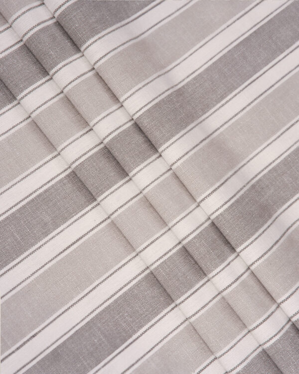 French Stripes - Witney Gray  Custom Curtains