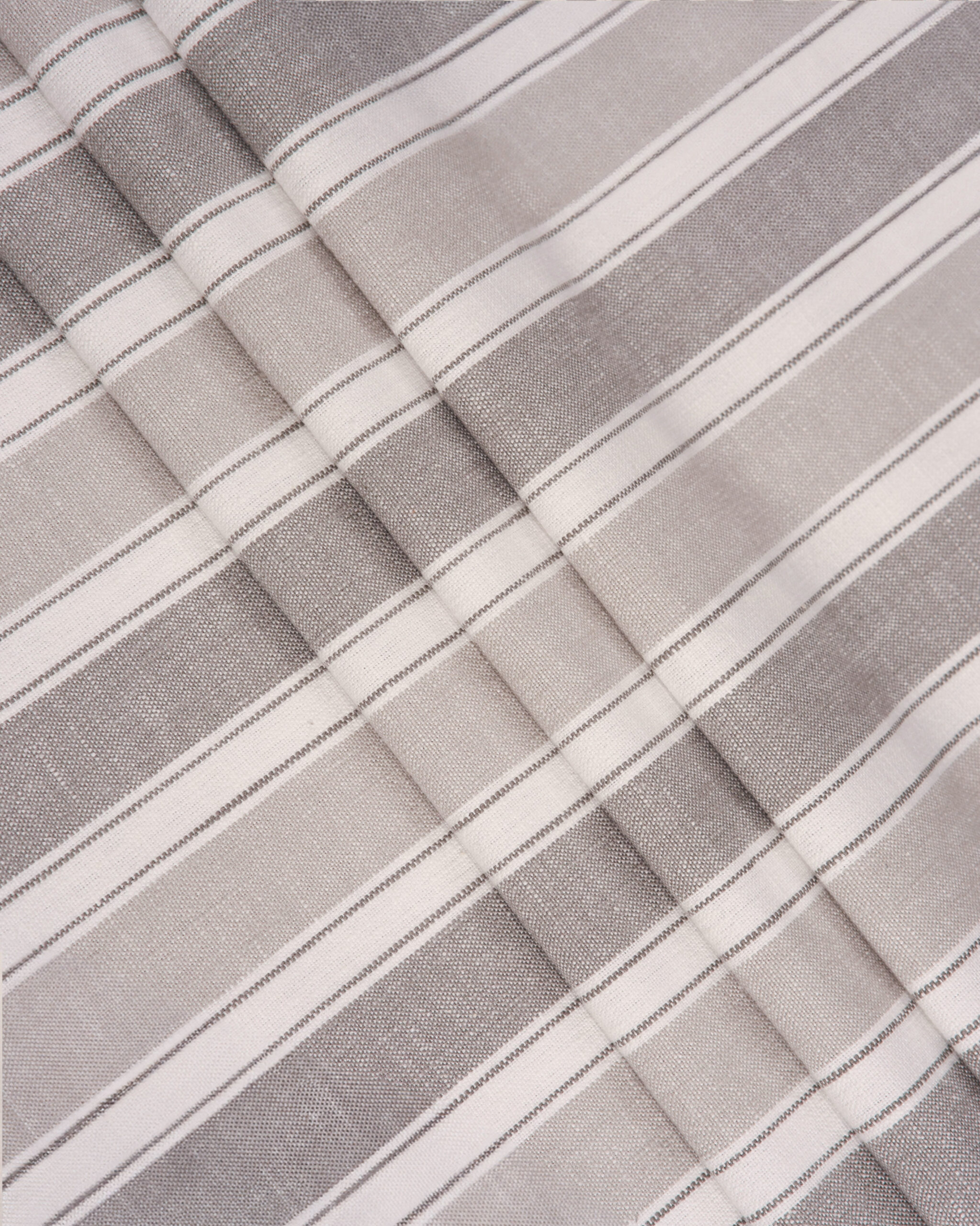 French Stripes - Witney Gray  Custom Curtains