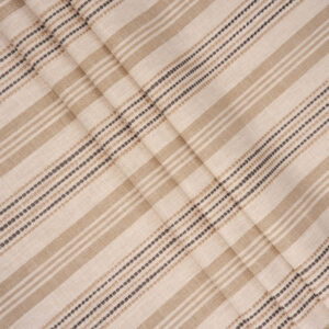 French Stripes - Taupe Custom Curtains