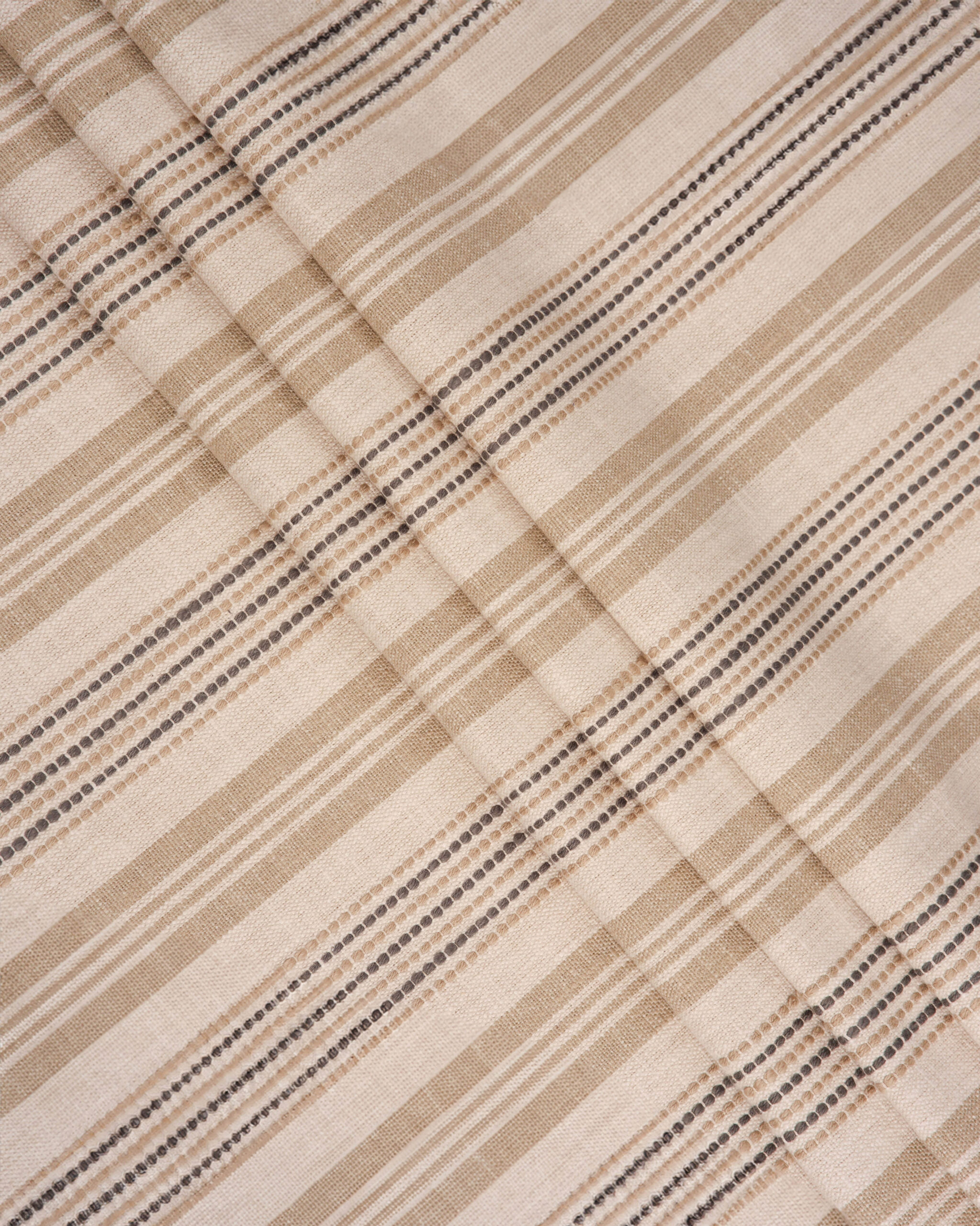 French Stripes - Taupe Custom Curtains