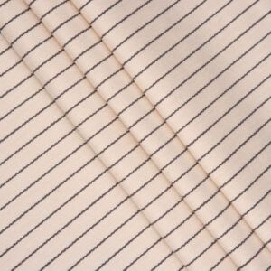 French Stripes - Graphite Custom Curtains