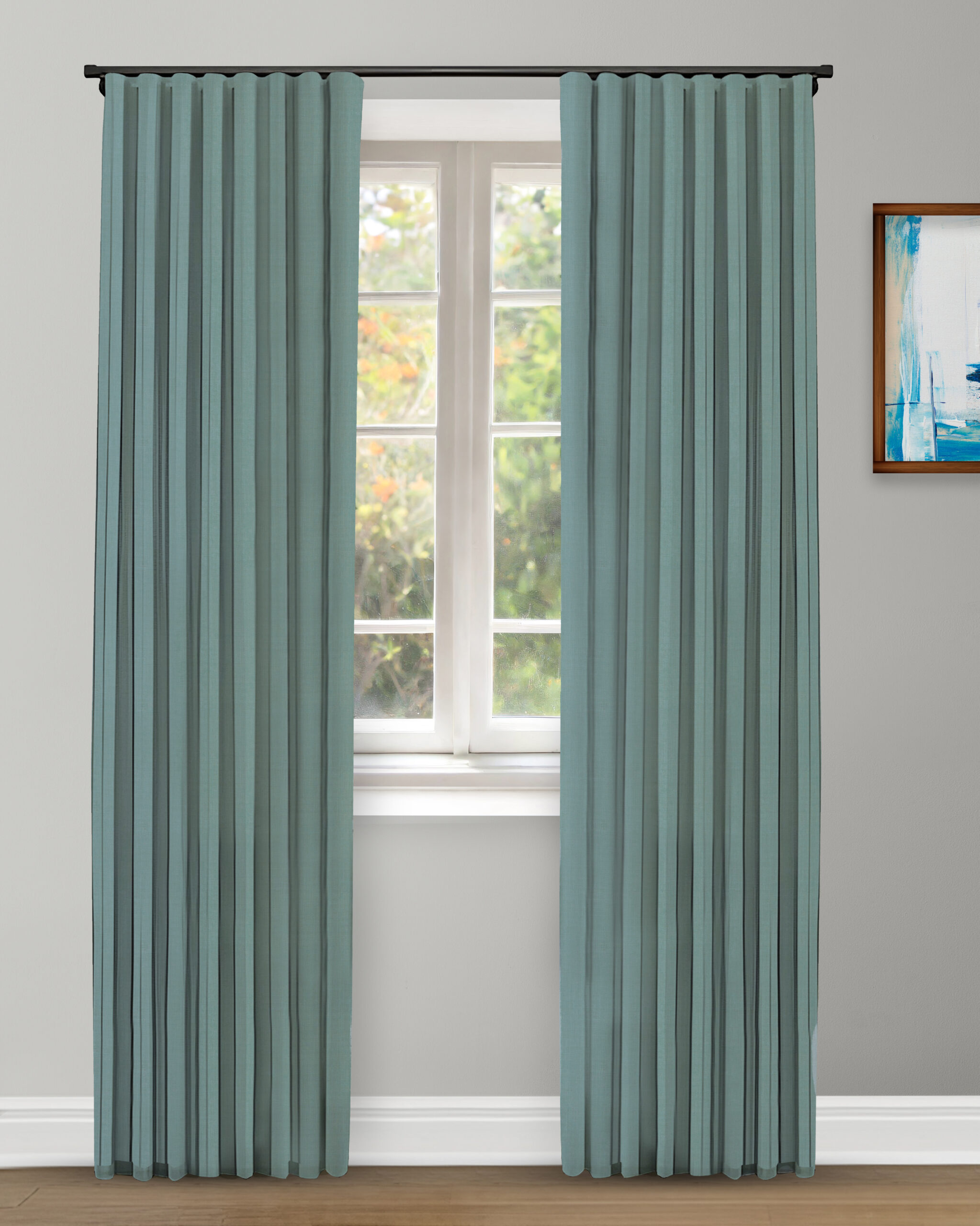 Herringbone Plains - Spa Custom Curtains