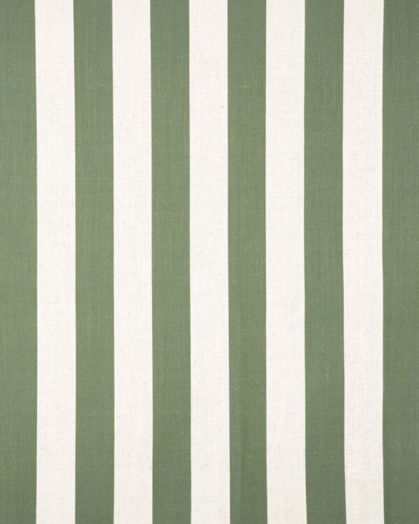 Vintage linen Stripes - Khaki Green Custom Curtains - Image 3