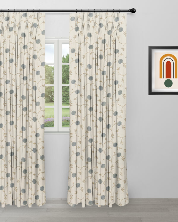 Embroidered Pecan - Dew Custom Curtains - Image 2