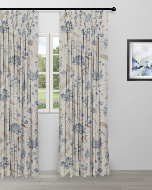 Blooming Spring - My Blue Ripple Fold Drapes - Image 3