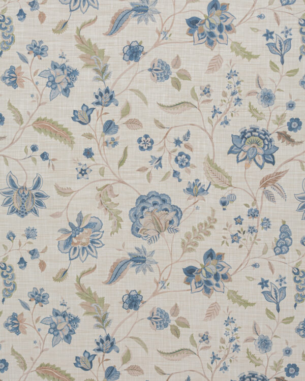 Blooming Spring - My Blue Fabric Swatch