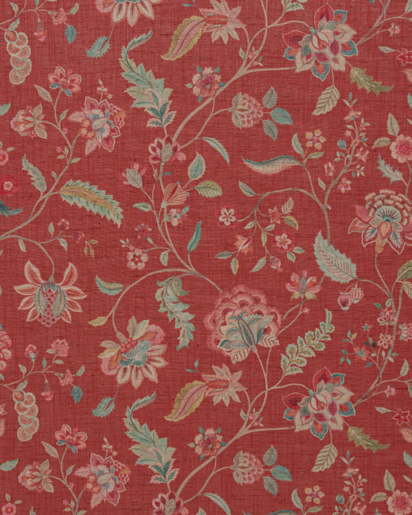 Blooming Spring - Red Apple  Fabric Swatch