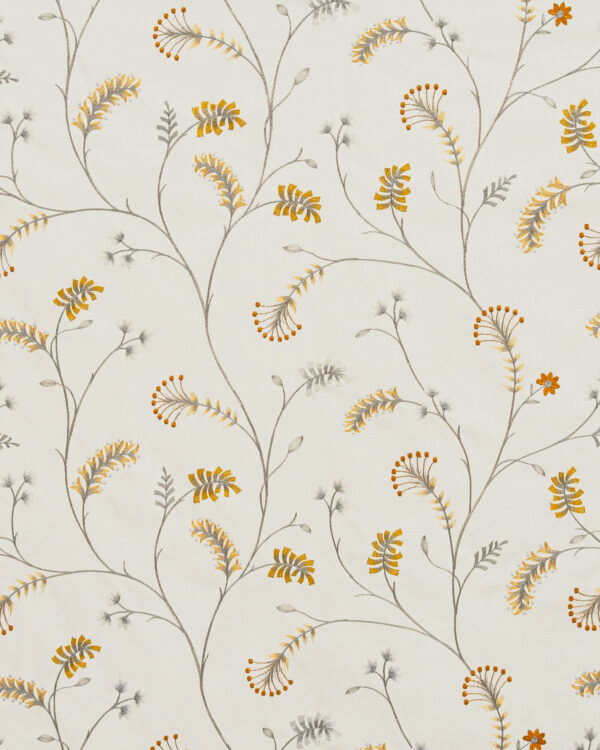 Embroidered Silvy - Copper Custom Curtains - Image 2