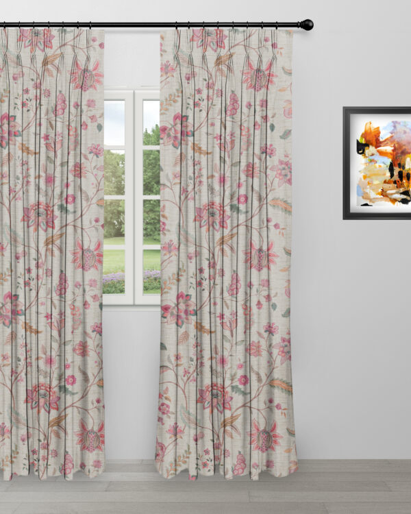 Blooming Spring - My Pink Ripple Fold Drapes - Image 3