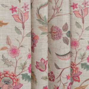 Blooming Spring - My Pink Ripple Fold Drapes