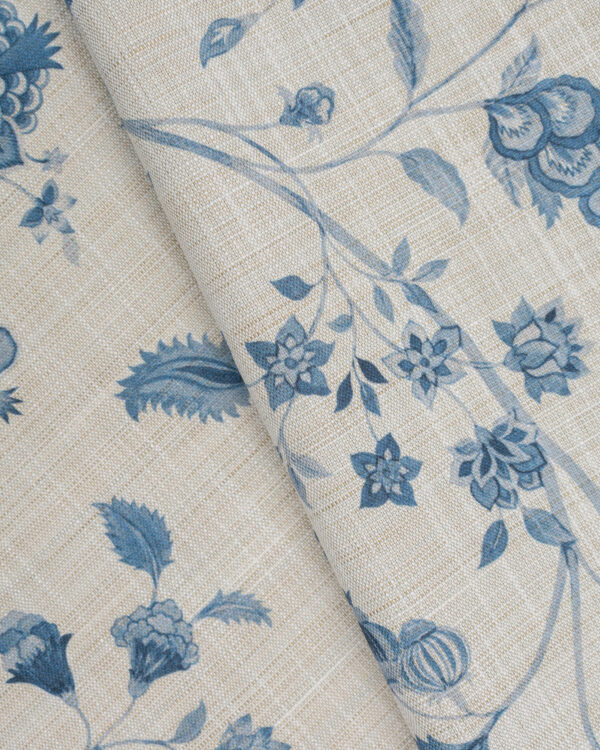 Blooming Spring - Just Blue Ripple Fold Drapes - Image 3