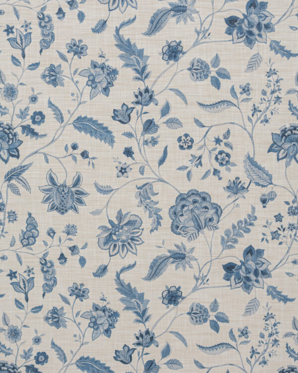 Blooming Spring - Just Blue Ripple Fold Drapes - Image 2