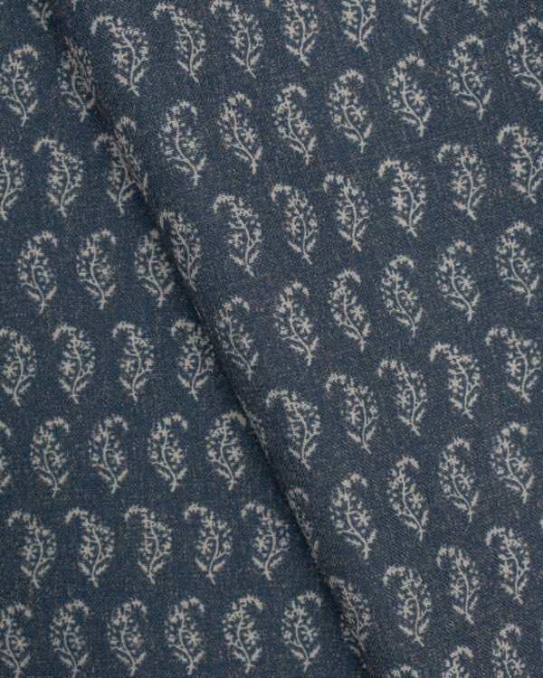 Vintage Paisley - Blue Night  Fabric Swatch