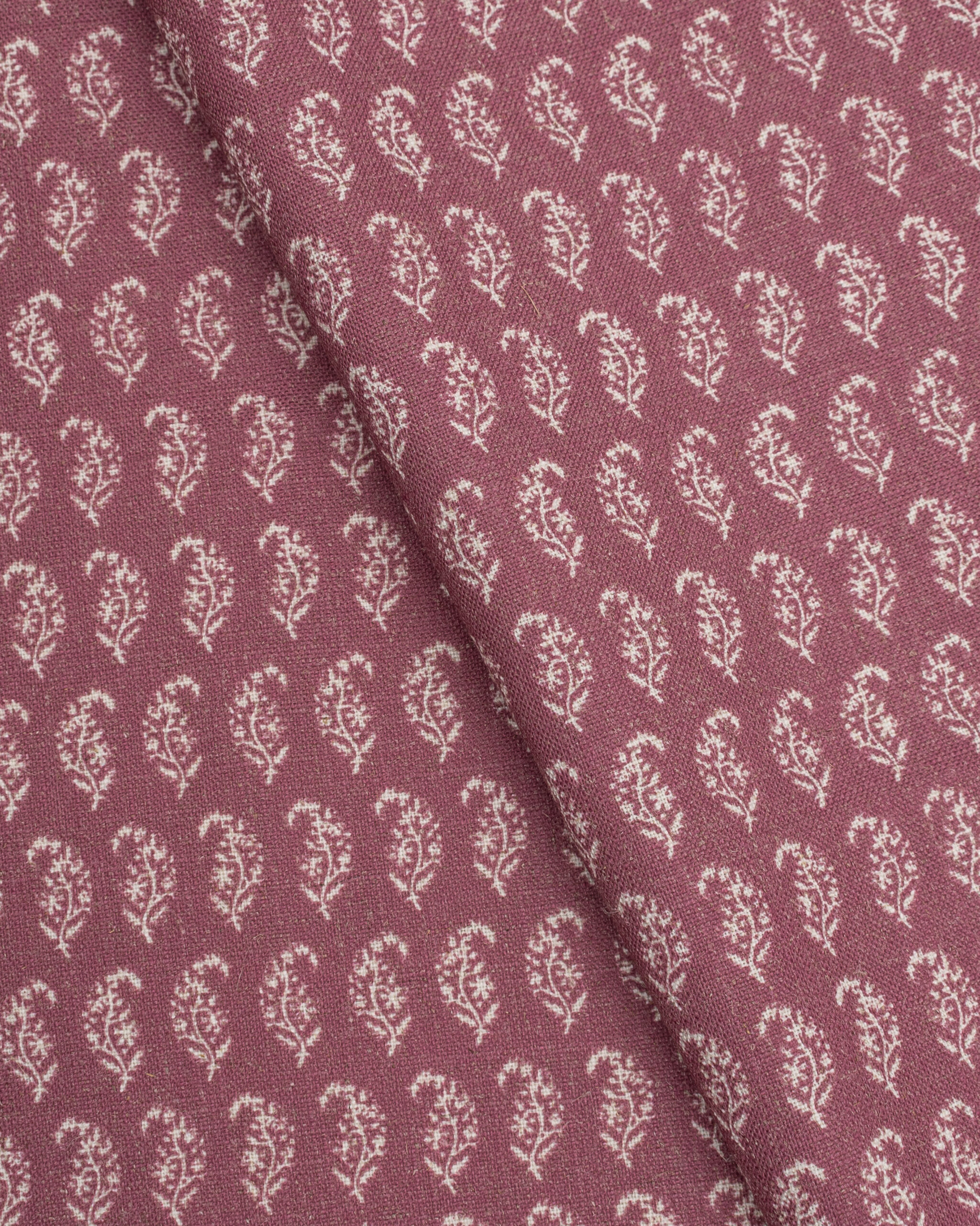 Vintage Paisley - Burgundy Fabric Swatch