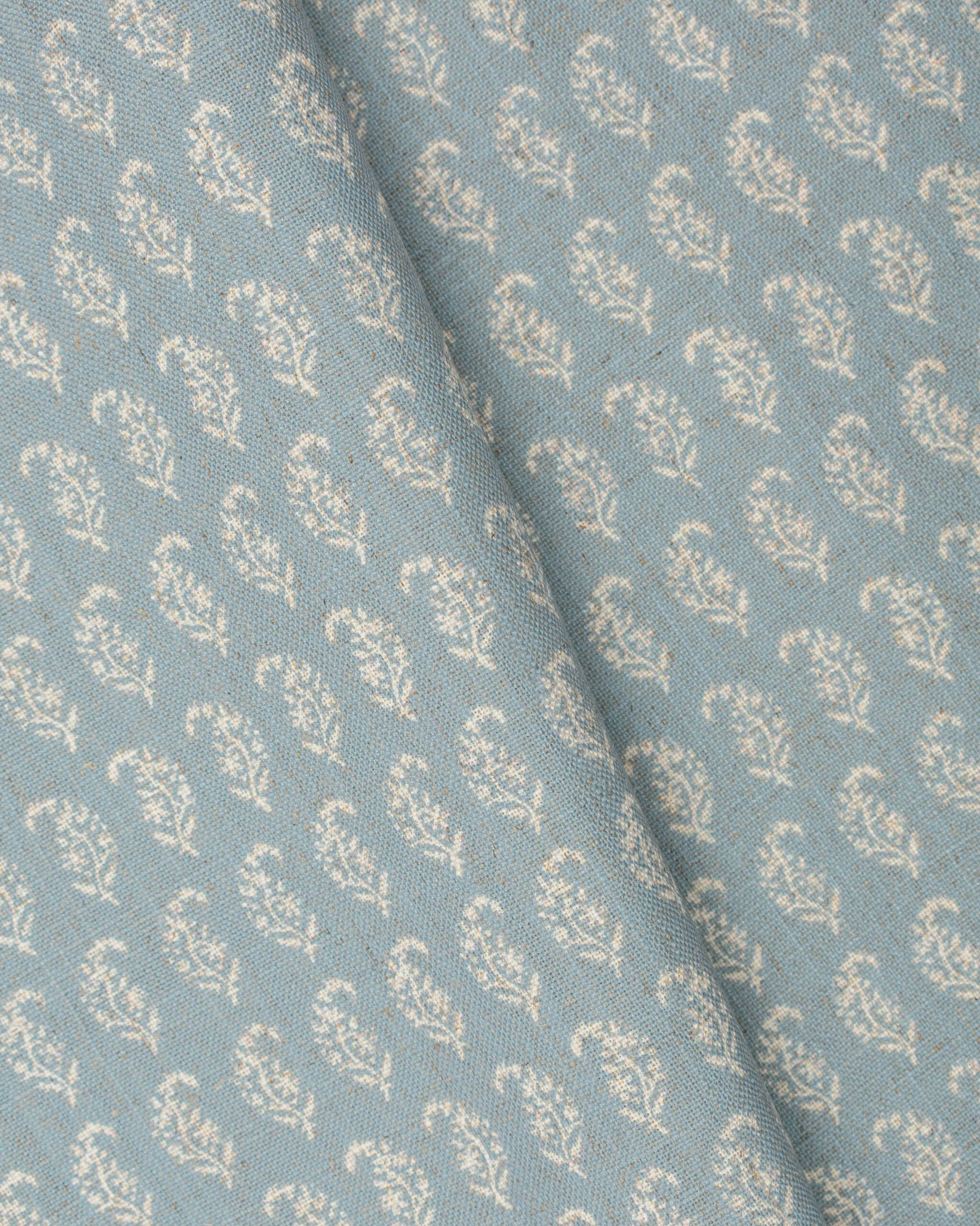 Vintage Paisley - Pool Blue Fabric Swatch