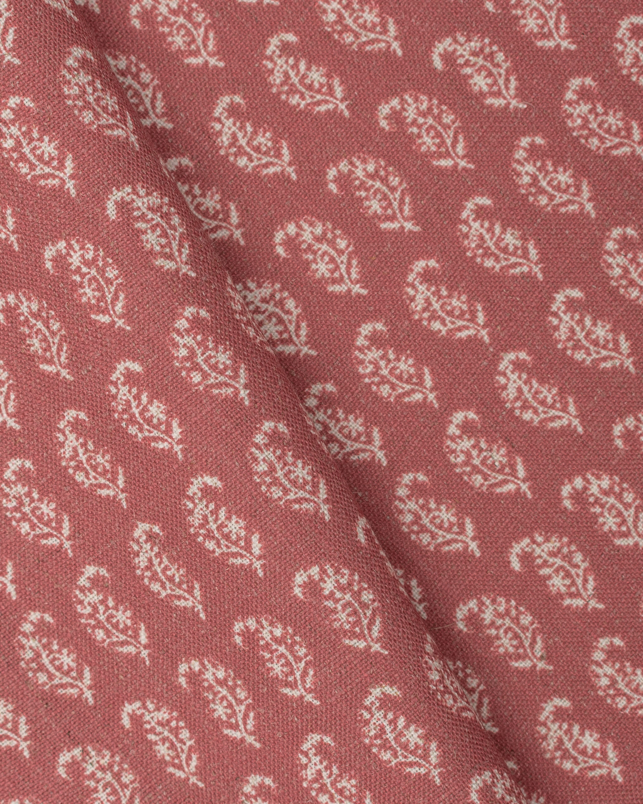 Vintage Paisley - Red Fabric Swatch