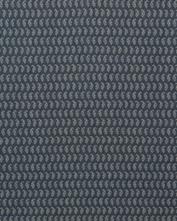 Vintage Paisley - Blue Night  Fabric Swatch - Image 3