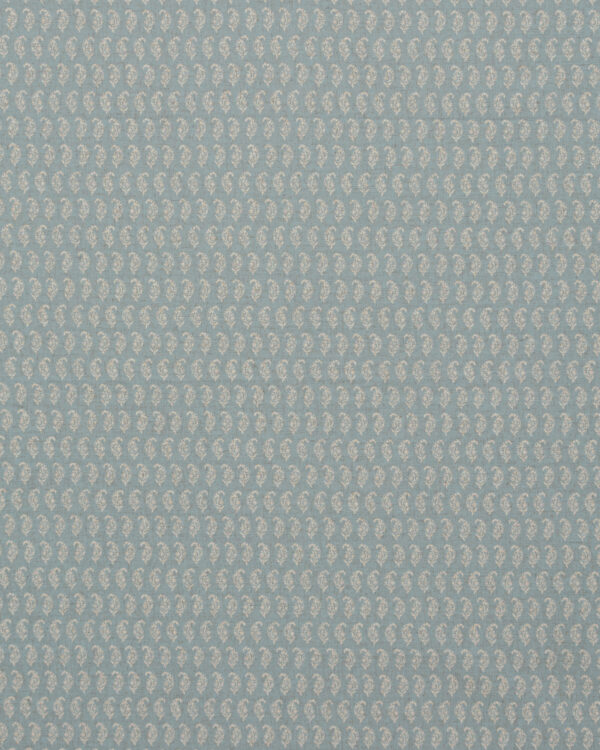 Vintage Paisley - Blue Sky Fabric Swatch - Image 2