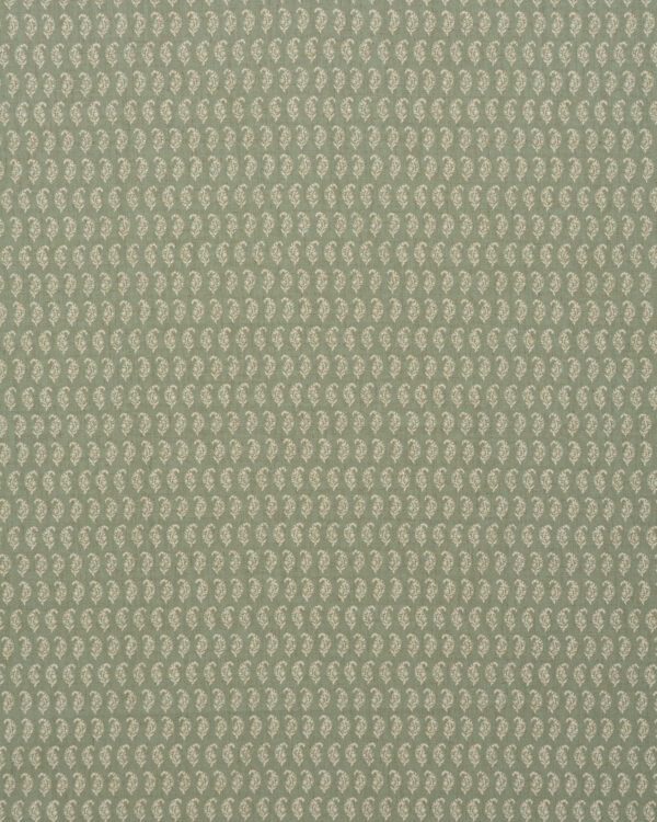 Vintage Paisley - Soft Green Fabric Swatch - Image 2