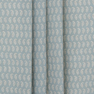 Vintage Paisley - Blue Sky Fabric Swatch