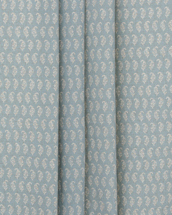 Vintage Paisley - Blue Sky Fabric Swatch