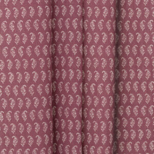 Vintage Paisley - Burgundy Ripple Fold Drapes