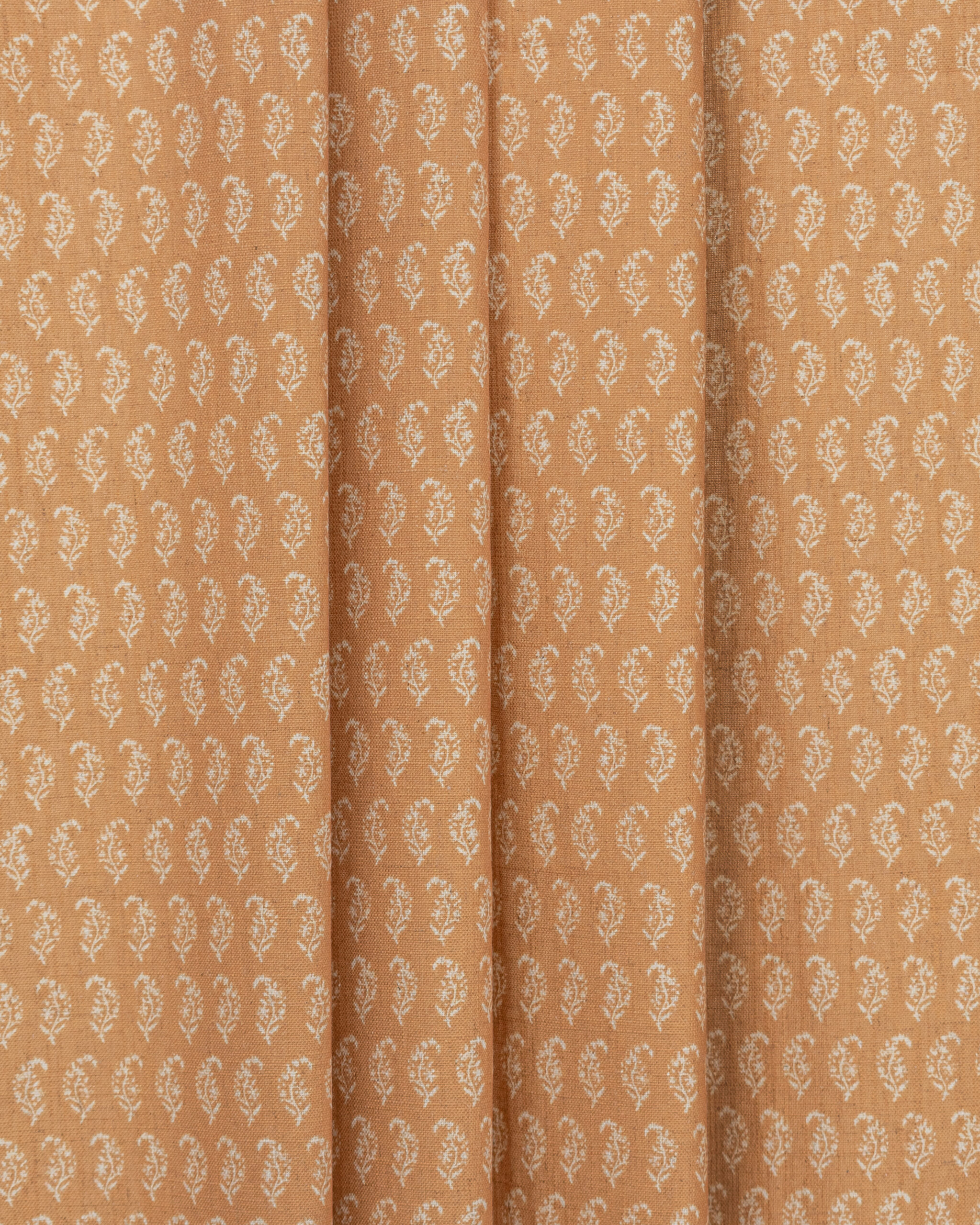 Vintage Paisley - Turmeric Ripple Fold Drapes